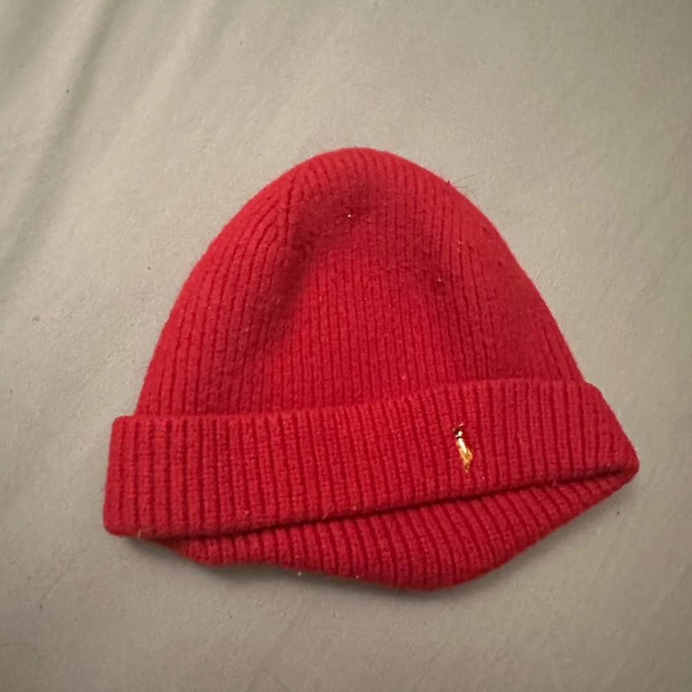 Polo Ralph Lauren red beanie